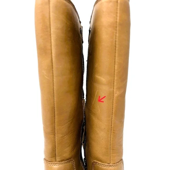 UGG Janina Chestnut Leather Waterproof Riding Boots - Size 6.5 - New #1018472 - Picture 12 of 13